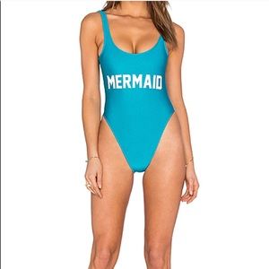 Mermaid tricot one piece by Private Party